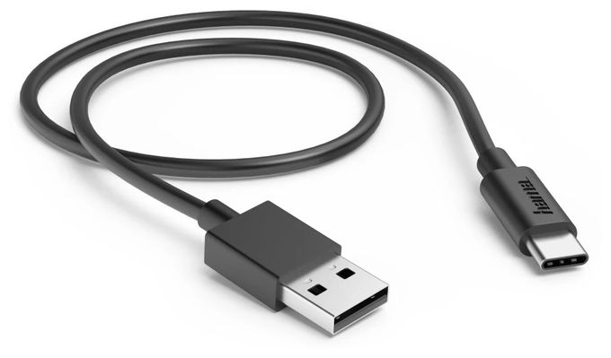 0,48 Gbit/s Stecker USB A auf USB C 0,5 m  201705 (Schwarz) 