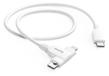 0,48 Gbit/s Stecker USB C auf USB C/Lightning 1,5 m  201722 (Weiß) 