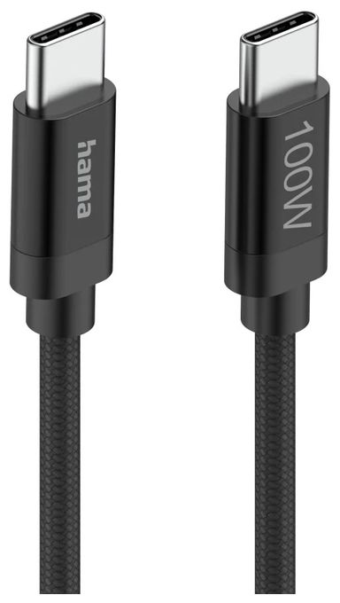 0,48 Gbit/s Stecker USB C auf USB C bis 100 W 1,5 m  201740 Fabric (Schwarz) 