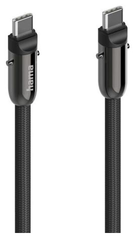 0,48 Gbit/s Stecker Rundkabel USB C auf USB C bis 60 W 1,2 m  201751 (Schwarz) 