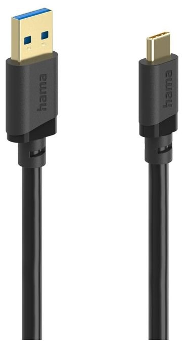 5 Gbit/s Stecker USB A auf USB C 0,25 m  202004 (Schwarz) 