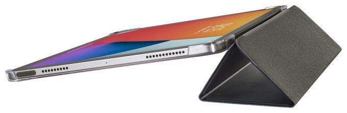 Flip case aus Kunststoff für Apple iPad Air 10.9" (4. Gen/2020) bis 27,7 cm (10.9") Staubresistent, Kratzresistent mit Magnetverschluss (Schwarz, Transparent) 216409 Fold Clear 