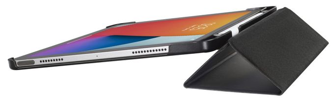 Flip case aus Kunststoff für Apple iPad Air 10.9" (4. Gen./2020) bis 27,7 cm (10.9") Staubresistent, Kratzresistent mit Magnetverschluss (Schwarz) 216415 Fold 
