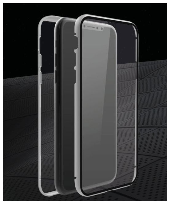 Cover für Apple iPhone 13  217009 360° Glass (Silber, Transparent) 