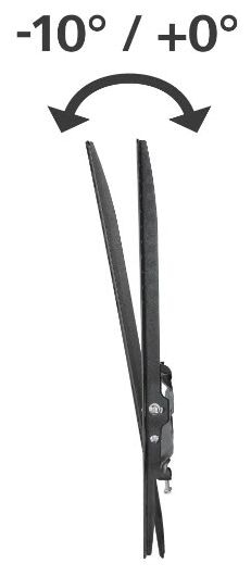Wand Halterung bis 165,1 cm (65") 35 kg -12 - 0° neigbar 220810 neigbare 