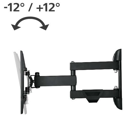 Wand Halterung 180° bis 121,9 cm (48") 25 kg -12 - 12° neigbar 220840 