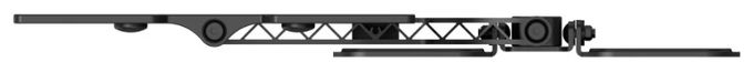 Wand Halterung 180° bis 121,9 cm (48") 25 kg -12 - 3° neigbar 220847 