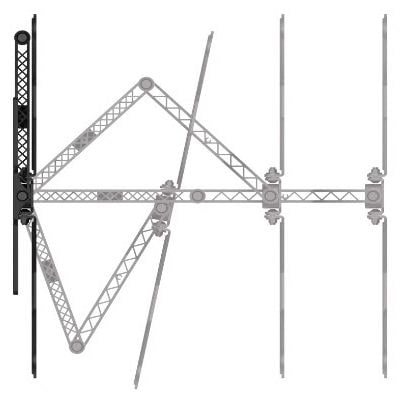 Wand Halterung 180° bis 165,1 cm (65") 30 kg 6 - -6° neigbar 220849 schwenkbare 