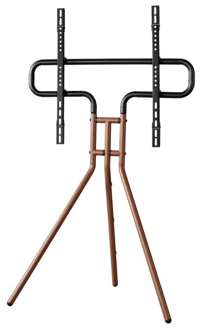 Standfuß bis 190,5 cm (75") 40 kg  220872 TV-Staffelei Design (Schwarz/Walnuss) 