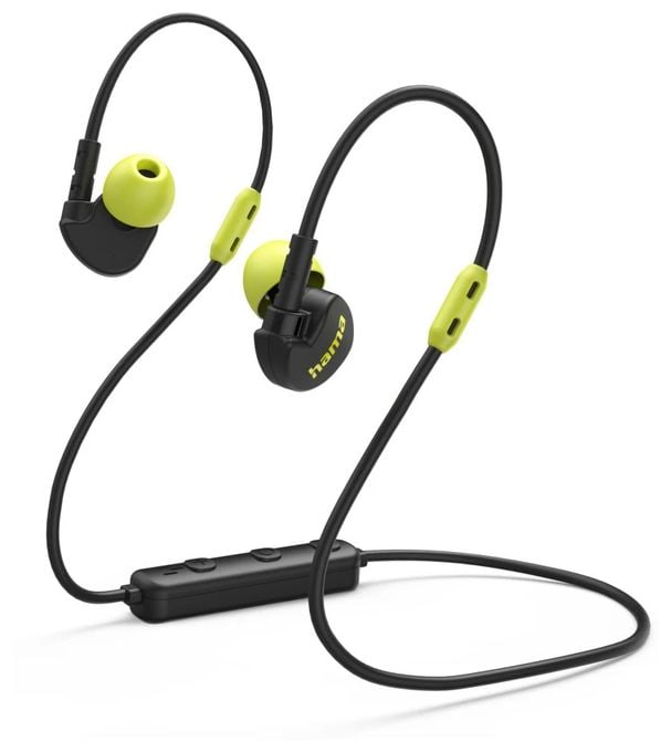 In-Ear Bluetooth Kopfhörer kabellos 6 h Laufzeit  221775 Freedom Athletics III (Schwarz, Gelb) 