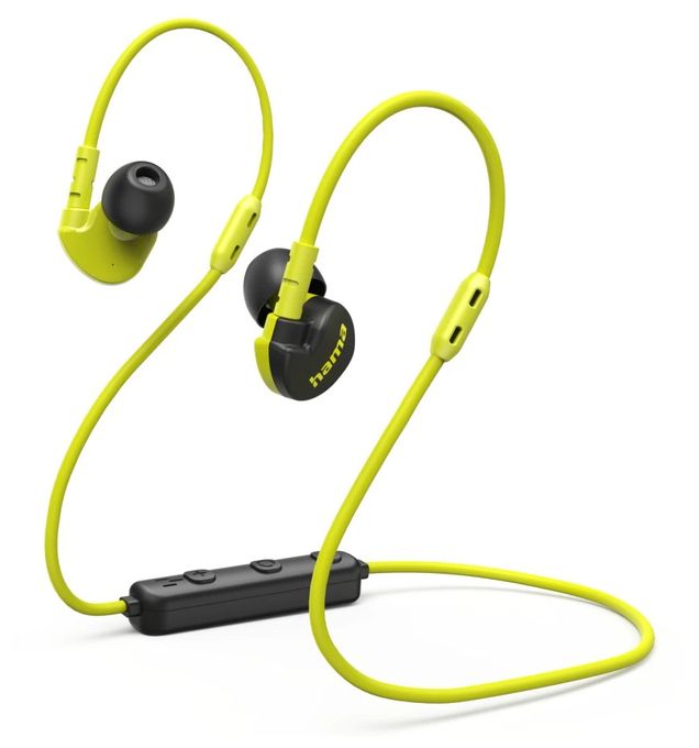 In-Ear Bluetooth Kopfhörer kabellos 6 h Laufzeit  221776 Freedom Athletics III (Schwarz, Gelb) 