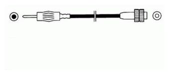 Antenna Adapter Plug DIN - Socket Hirschmann Type 