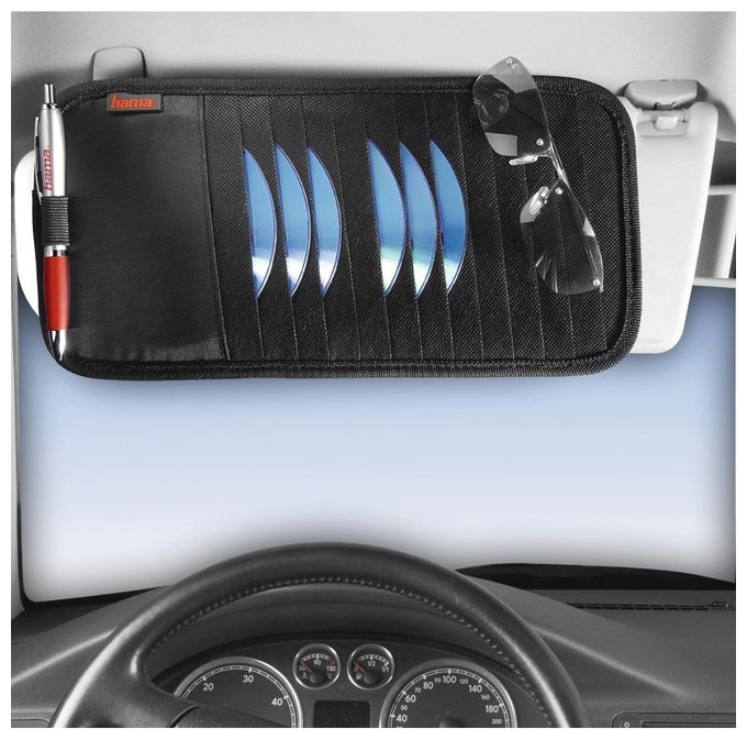 Automotive Sun Visor Case, 12 CDs 
