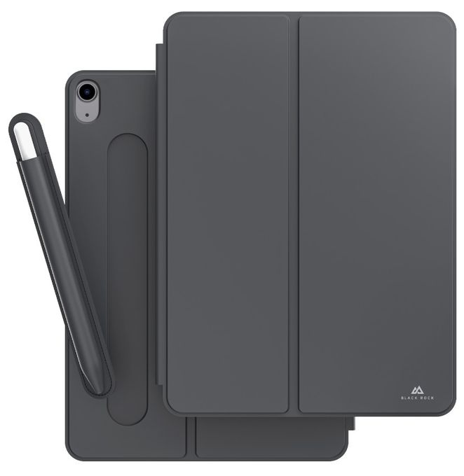 Folio aus Kunststoff für Apple iPad 10.2" (2019/2020/2021) bis 25,9 cm (10.2") Staubresistent, Kratzresistent mit Magnetverschluss (Schwarz) Black Rock 