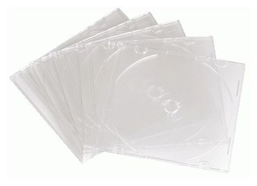 CD Slim Empty Box, pack 10, transparent 