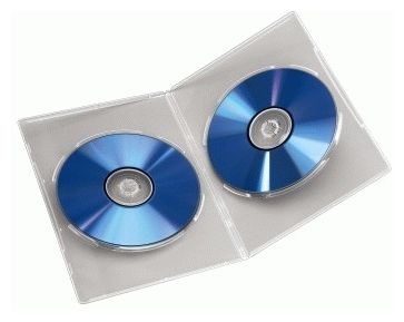 Double DVD Jewel Case, Slim 5 , transparent 