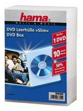 DVD Jewel Case, Slim 10, transparent 