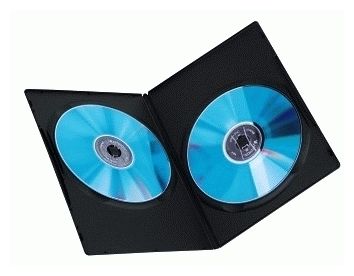 DVD Slim Double-Box 10, Black 