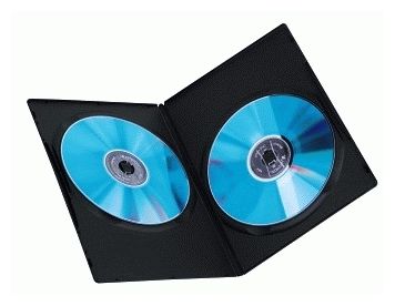 DVD Slim Double-Box 25, Black 