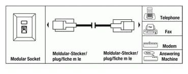 Modular male plug (US6p4c) - modular male plug (US6p4c), white 15 