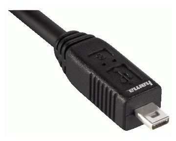 00074204 USB-2.0-Anschlusskabel A-Stecker - Mini-B-St. (B8 Pin) 1,8 m 