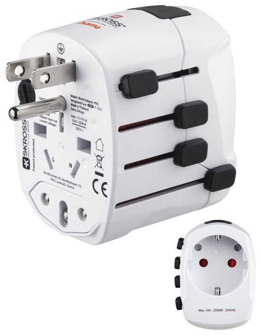 World Travel Pro Reiseadapter für bis zu 150 Länder 