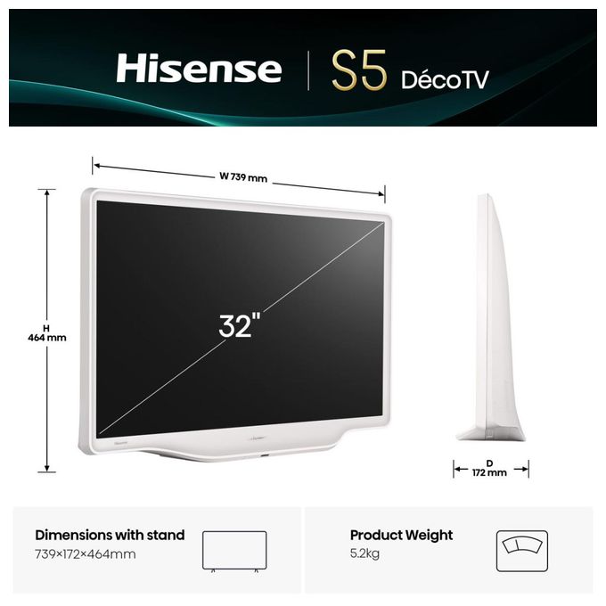 32 '' S5Q | Déco TV FHD 60 Hz 