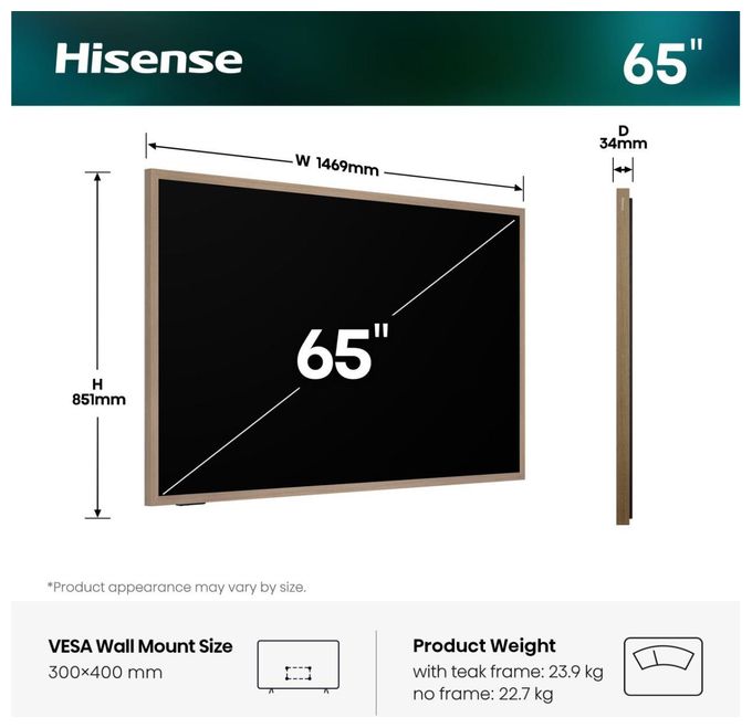 QLED 165,1 cm (65 Zoll) Fernseher 4K Ultra HD VESA 300 x 400 mm 65S7DS 
