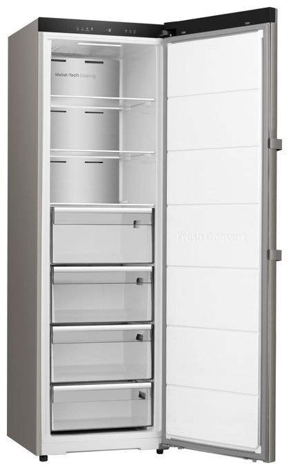 312 l Gefrierschrank 166 kWh Jahr NoFrost  FU310K3AIC (Grau, Edelstahl) 