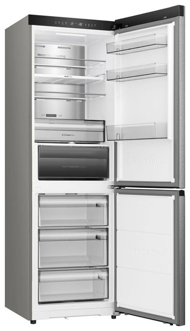 190 l / 115 l Kühl-Gefrierkombi freistehend NoFrost 165 kWh Jahr  RB3K330SAIC (Grau, Edelstahl) 