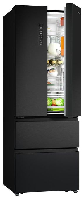 Side-by-Side Kühl-/ Gefrierkombination French Door 336 l / 149 l 189 kWh NoFrost 2013 mm x 704 mm  RF632N4AFC1 (Schwarz) 