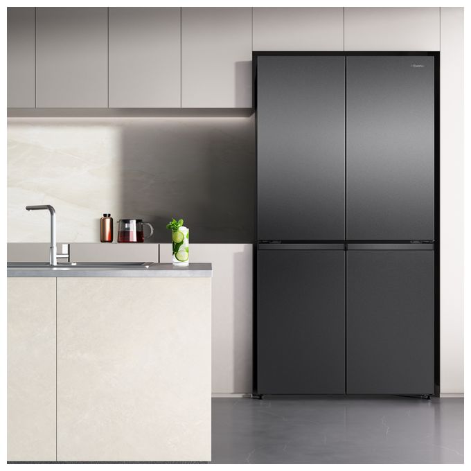 Side-by-Side Kühl-/ Gefrierkombination 397 l / 250 l 277 kWh NoFrost 1790 mm x 910 mm  RQ5P640SSKD (Schwarz, Edelstahl) 