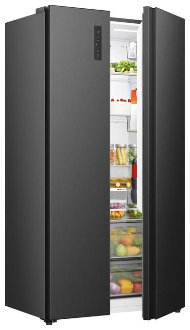 Side-by-Side Kühl-/ Gefrierkombination 347 l / 197 l 204 kWh NoFrost 1786 mm x 911 mm  RS3P558NEFC (Schwarz) 