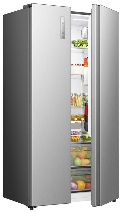 Side-by-Side Kühl-/ Gefrierkombination 347 l / 197 l 204 kWh NoFrost 1786 mm x 911 mm  RS3P558NEIC (Grau, Edelstahl) 