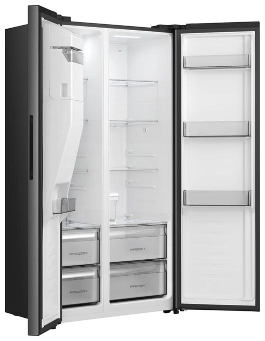 Side-by-Side Kühl-/ Gefrierkombination 347 l / 181 l 312 kWh NoFrost 1786 mm x 911 mm  RS5P528STFE (Schwarz) 