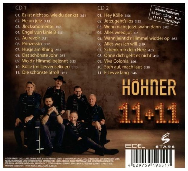 Höhner - 11 + 11 (2 CD Digipak) 