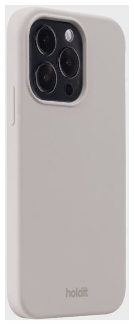 Cover für Apple iPhone 14 Pro  Silicone Case (Graubraun) 