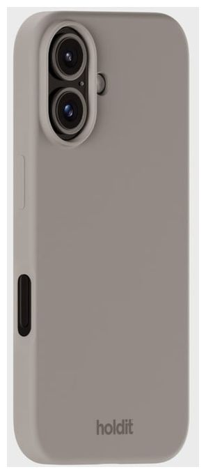 Cover für Apple iPhone 16  Silicone Case (Graubraun) 