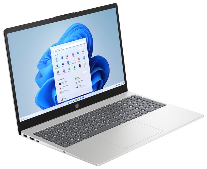 Full HD Notebook 39,6 cm (15.6 Zoll) 1920 x 1080 Pixel 4 GB Ram 128 GB UFS Windows 11 Home in S mode Intel® N max. 3,4 GHz  15-fd0511ng (Silber) 