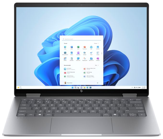 2K Ultra HD Notebook 35,6 cm (14 Zoll) 1920 x 1200 Pixel 512 GB SSD Windows 11 Home AMD Ryzen 5 max. 4,9 GHz  Envy 14-fa0657ng (Silber) 