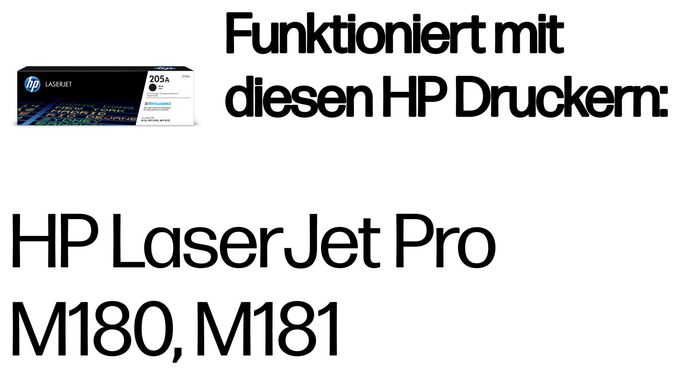 Druckerpatronen Schwarz Nr.205A 
