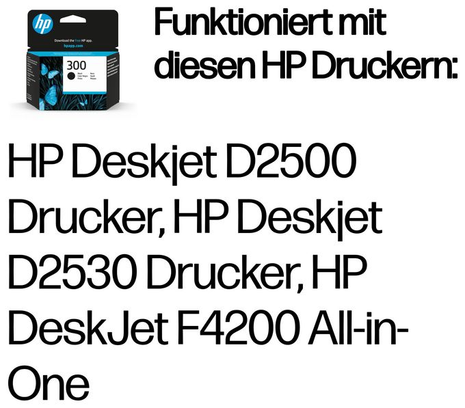 Druckerpatrone Schwarz 200 Seiten Nr.300 