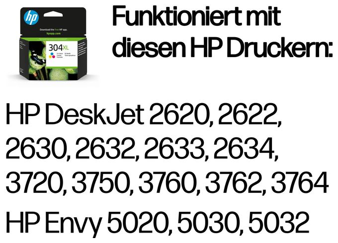Druckerpatronen Cyan, Magenta, Gelb 7 ml Nr.304XL 