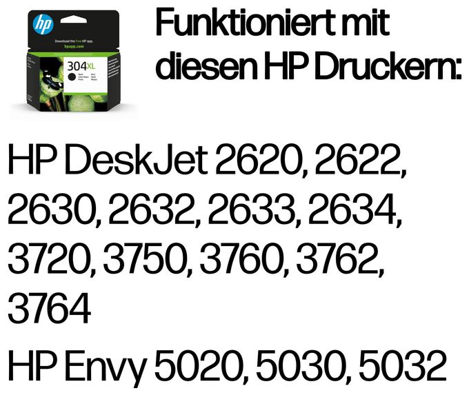 Druckerpatronen Schwarz 5,5 ml 300 Seiten Nr.304XL 
