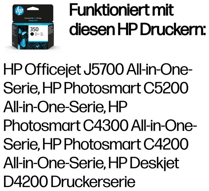 Druckerpatronen Schwarz 200 Seiten Nr.350 