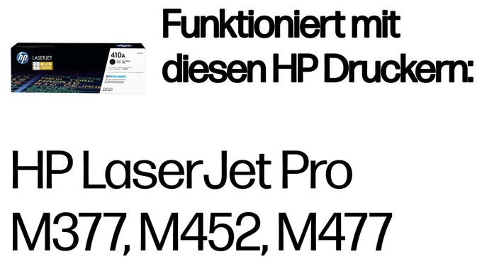 Druckerpatronen Schwarz Nr.410A 