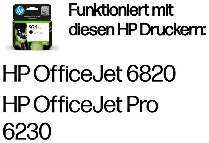 originale Druckerpatronen Schwarz 25,5 ml 1000 Seiten Nr.934XL 