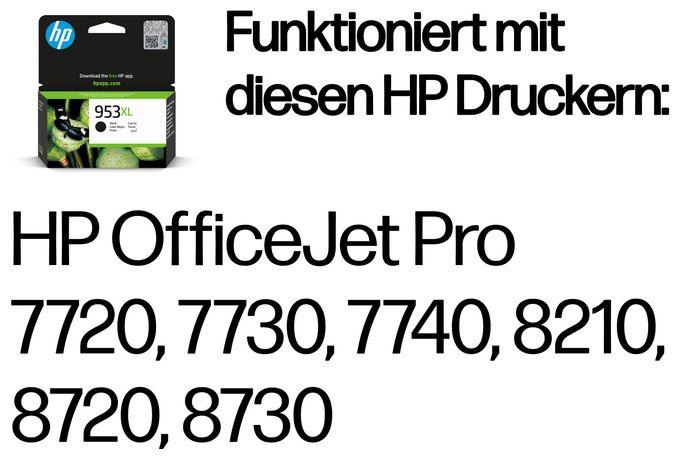 Druckerpatronen Schwarz 42,5 ml 2000 Seiten Nr.953XL 