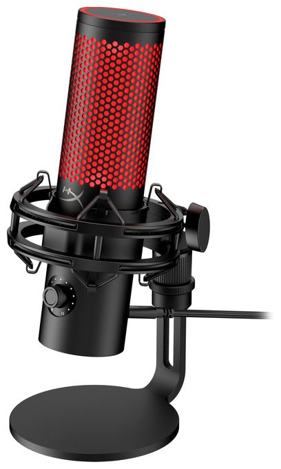 kabelgebunden Podcast-Mikrofon 96 kHz 3,5 mm (1/8")  QuadCast 2 (Schwarz) 