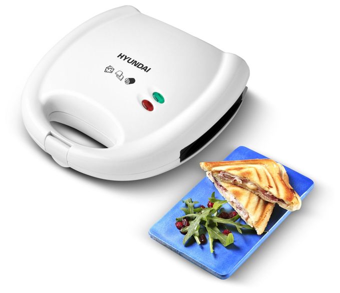 Sandwichmaker 750 W für 2 Sandwiches  SM626 (Weiß) 